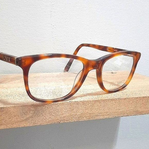 NEW Tortoise Rx'able Eyeglass Frame, FLOWER women, brown, 51 18 140 lightweight - Picture 4 of 6